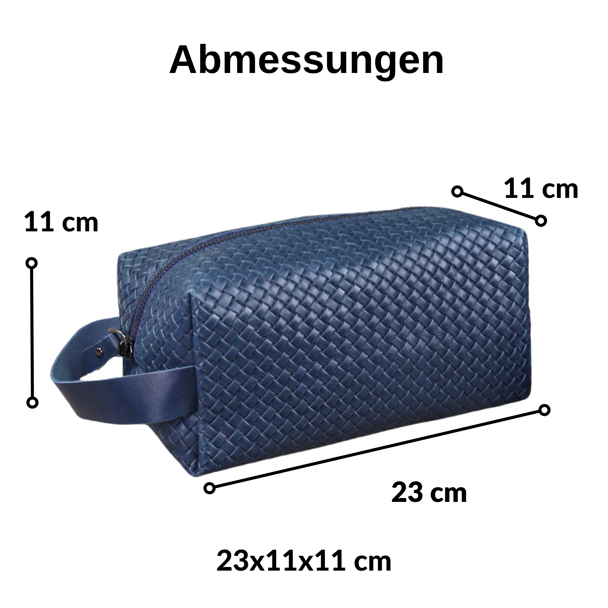 Echt Leder Herren Kulturbeutel