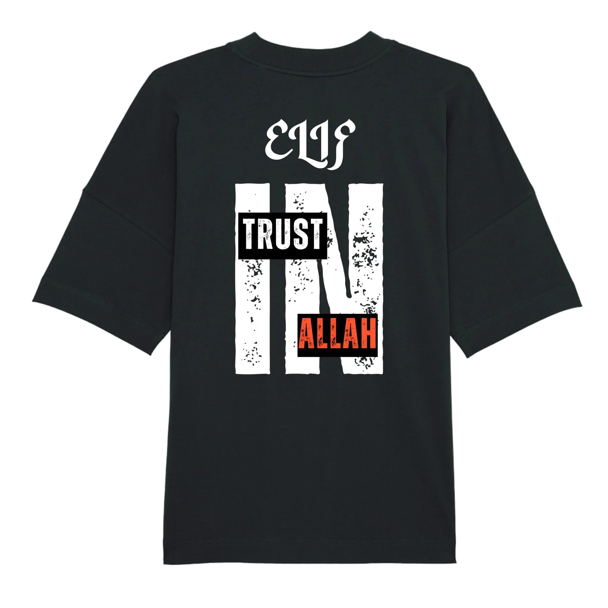 Trust in Allah Oversize T-Shirt Schwarz