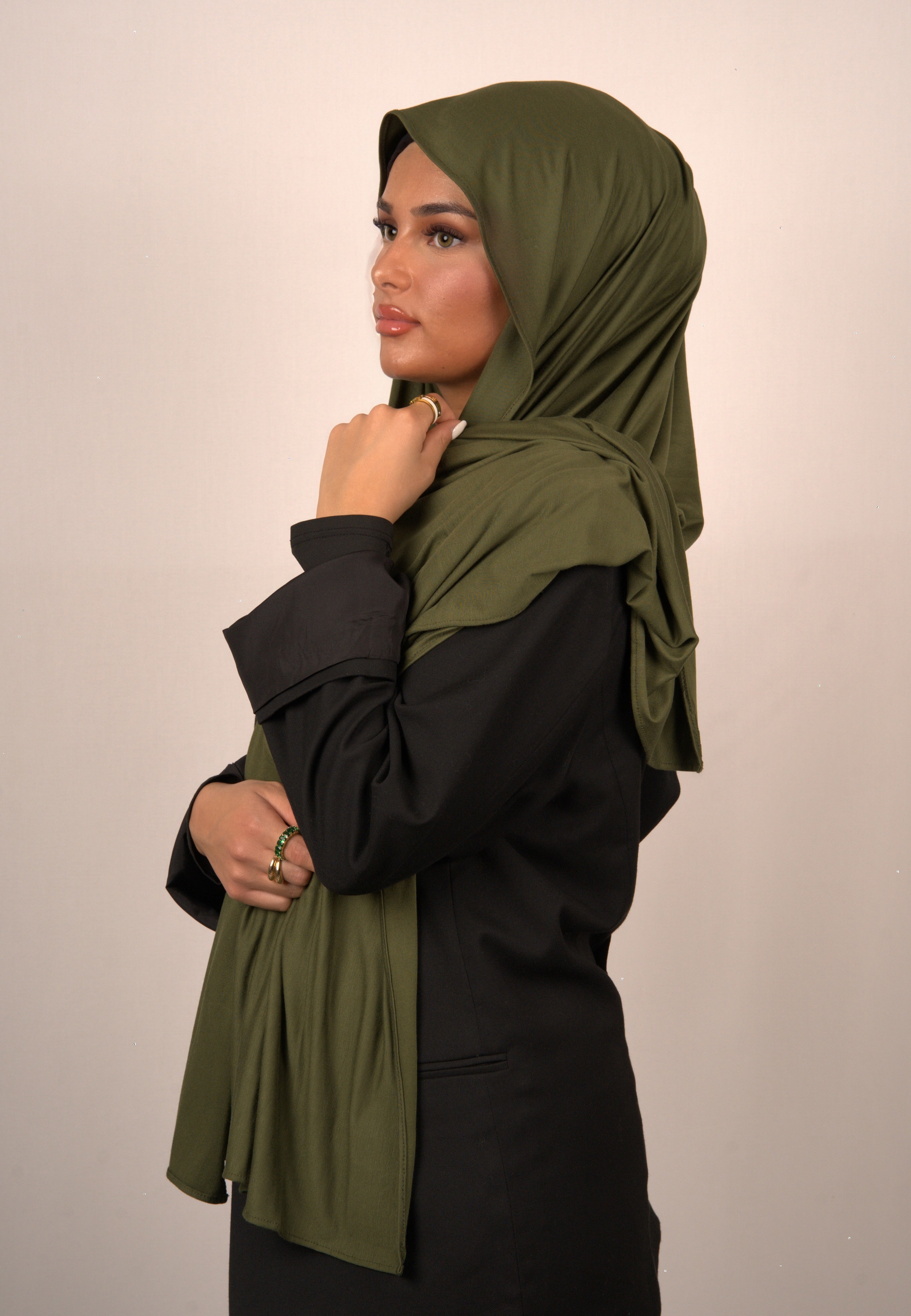 Cotton Premium Jersey Dark Olive Green