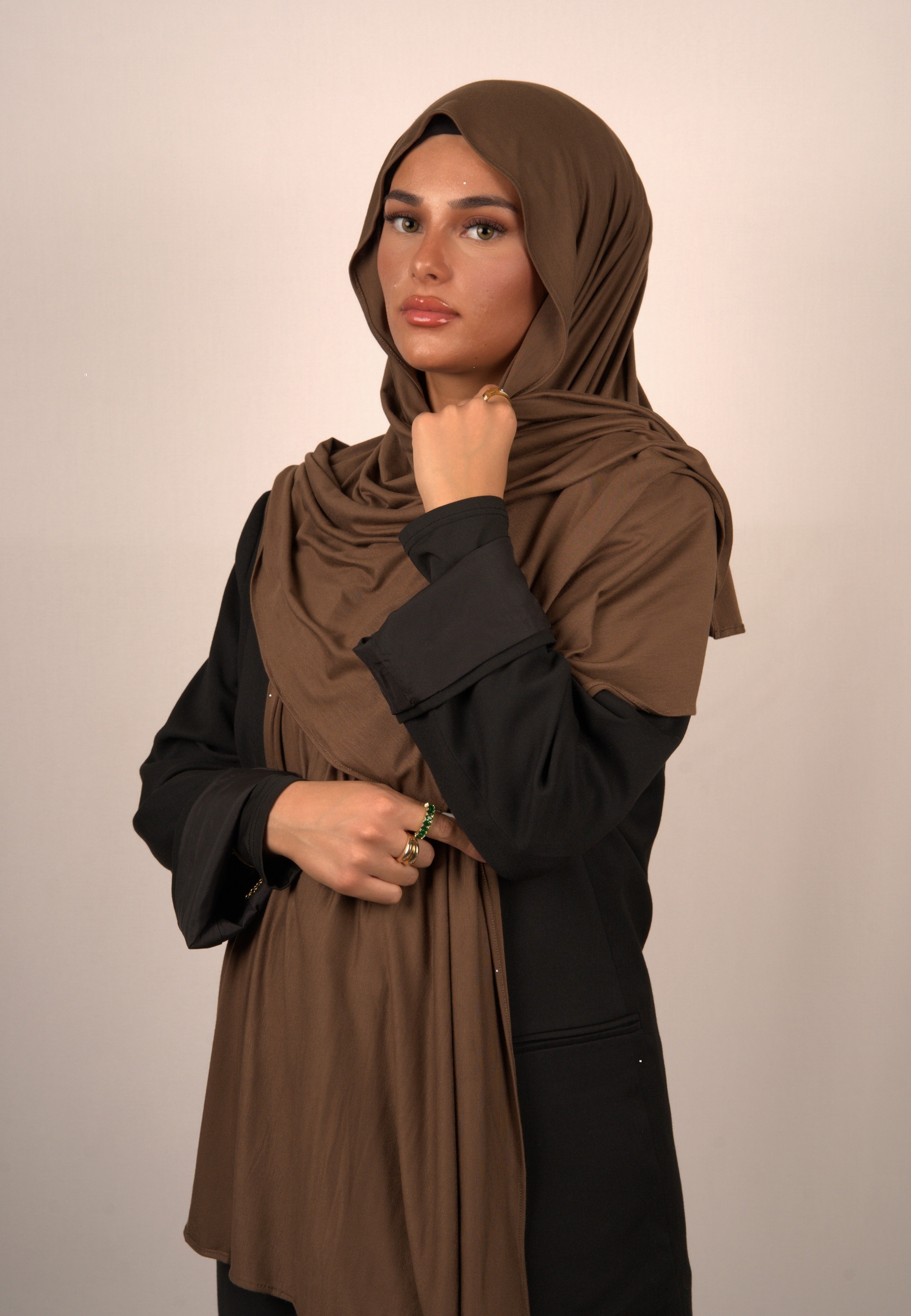 Cotton Premium Jersey Chocolate