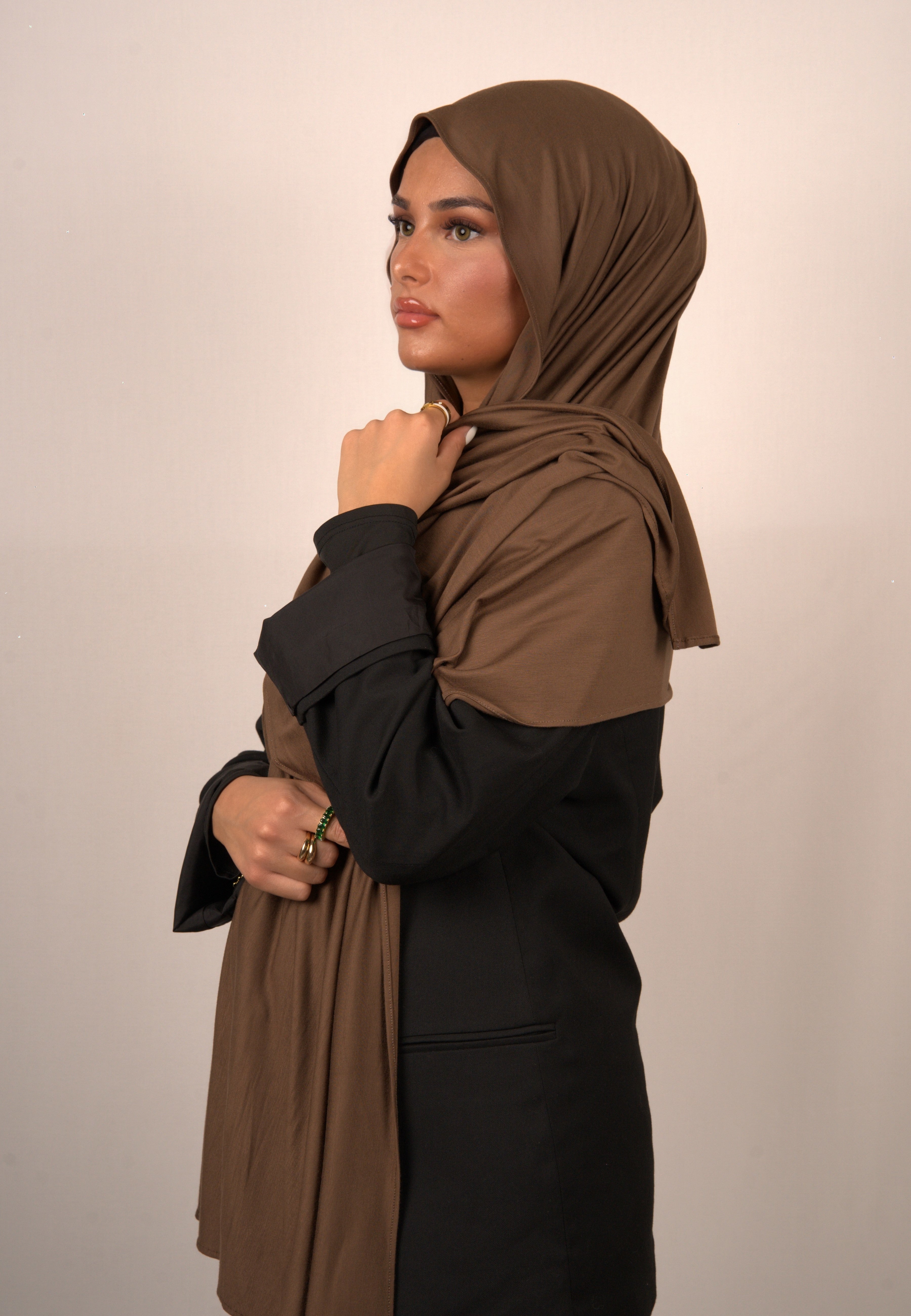 Cotton Premium Jersey Chocolate