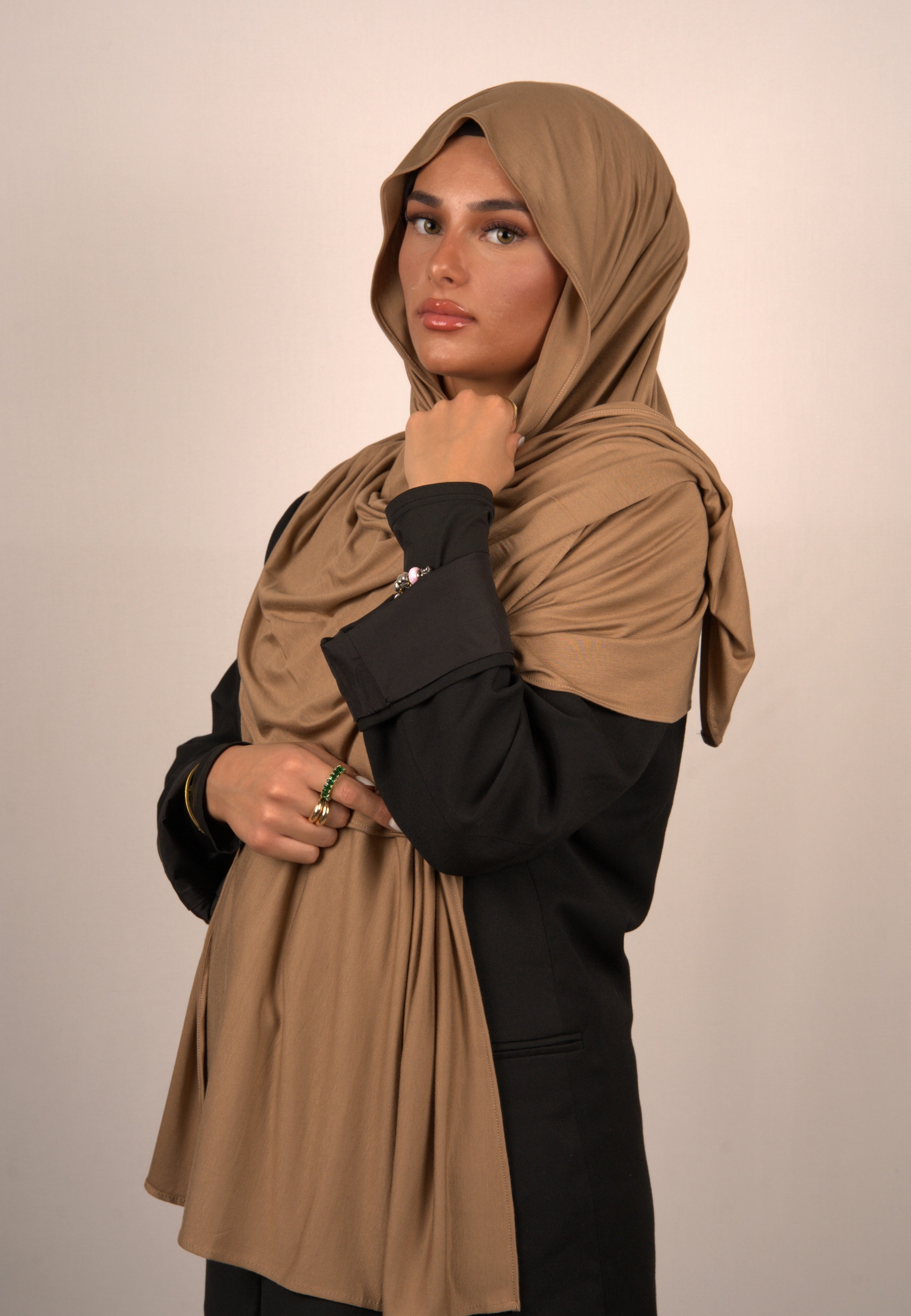 Cotton Premium Jersey Dark Salmon