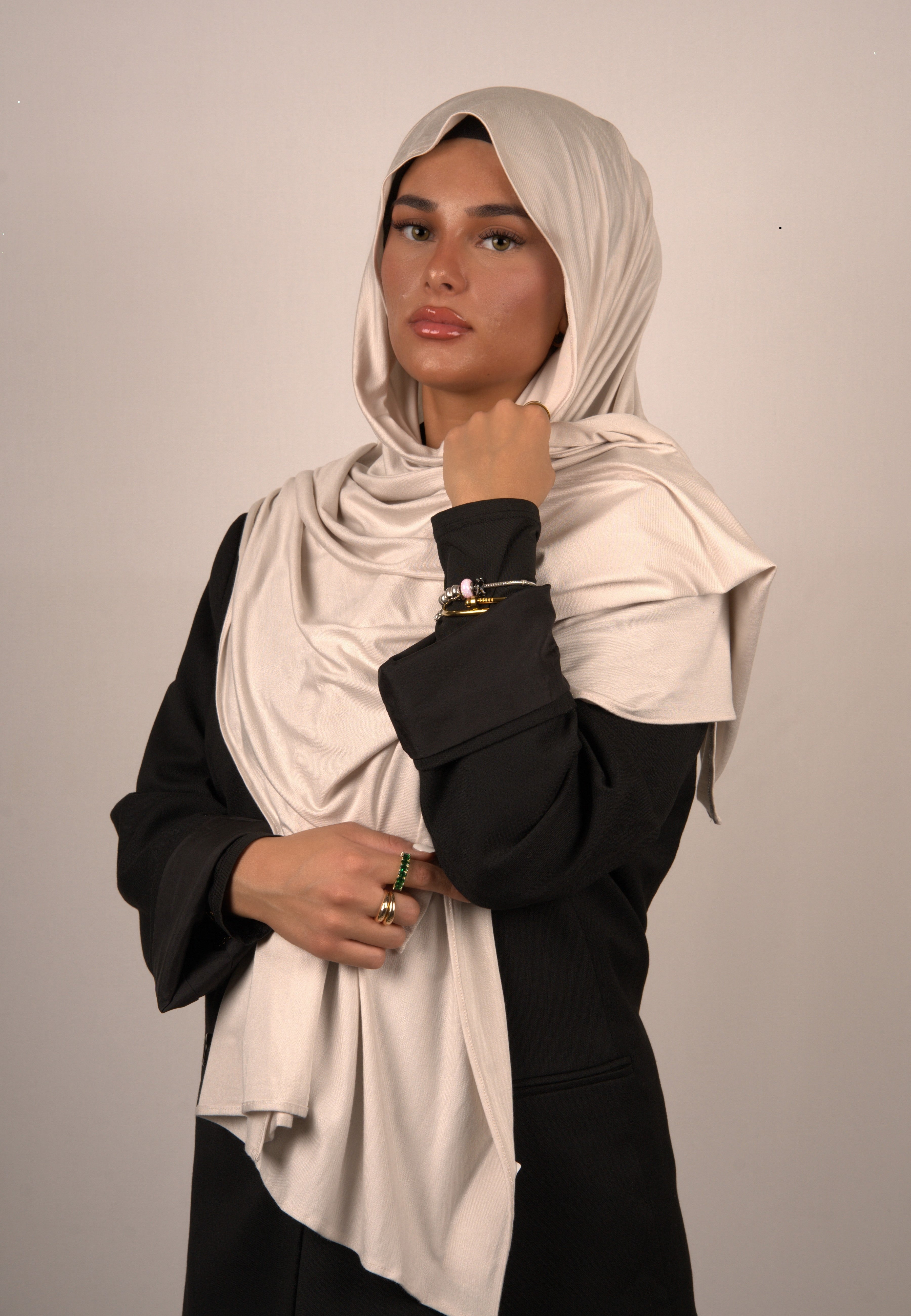 Cotton Premium Jersey Blanched Almond