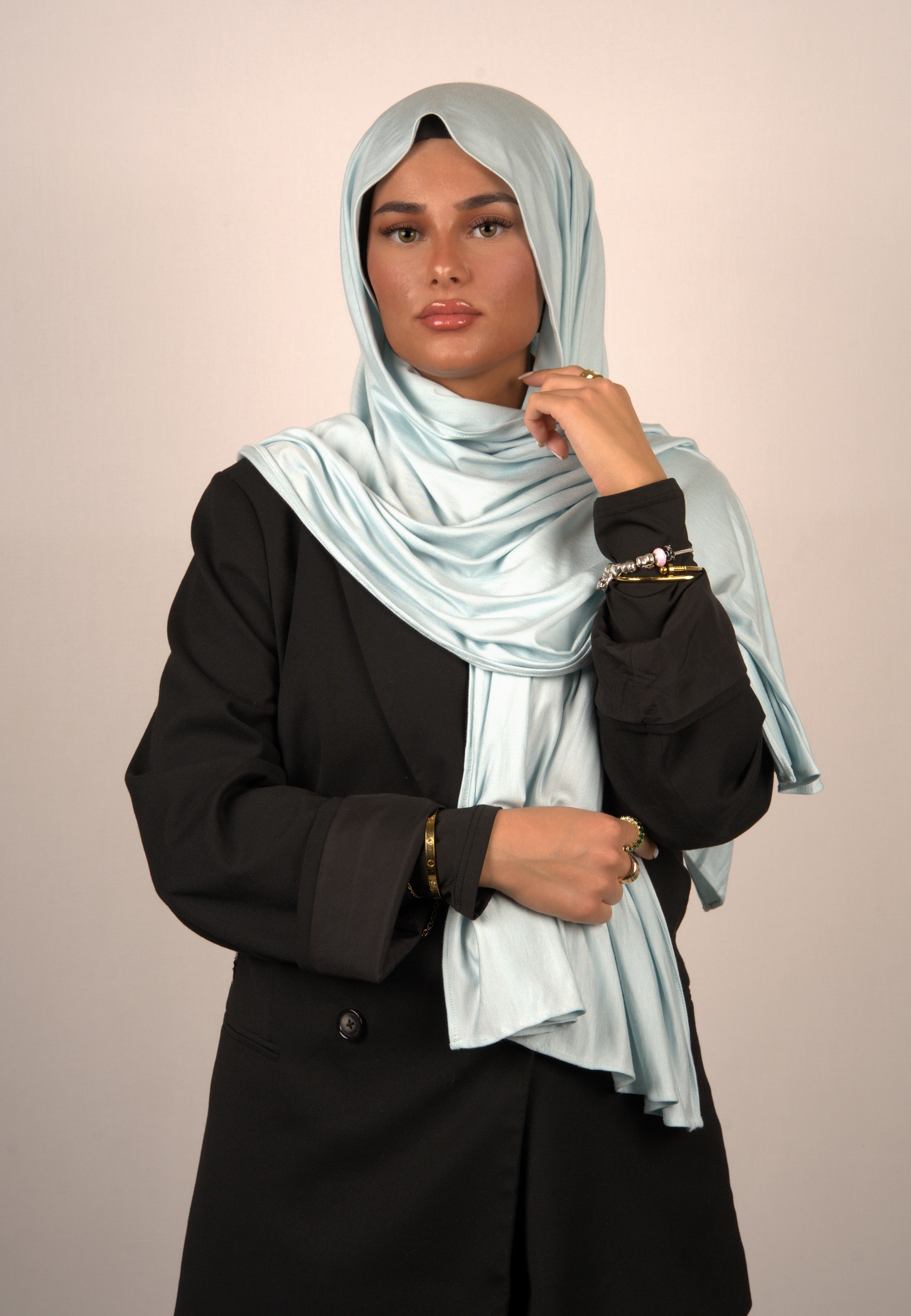 Cotton Premium Jersey Alice Blue