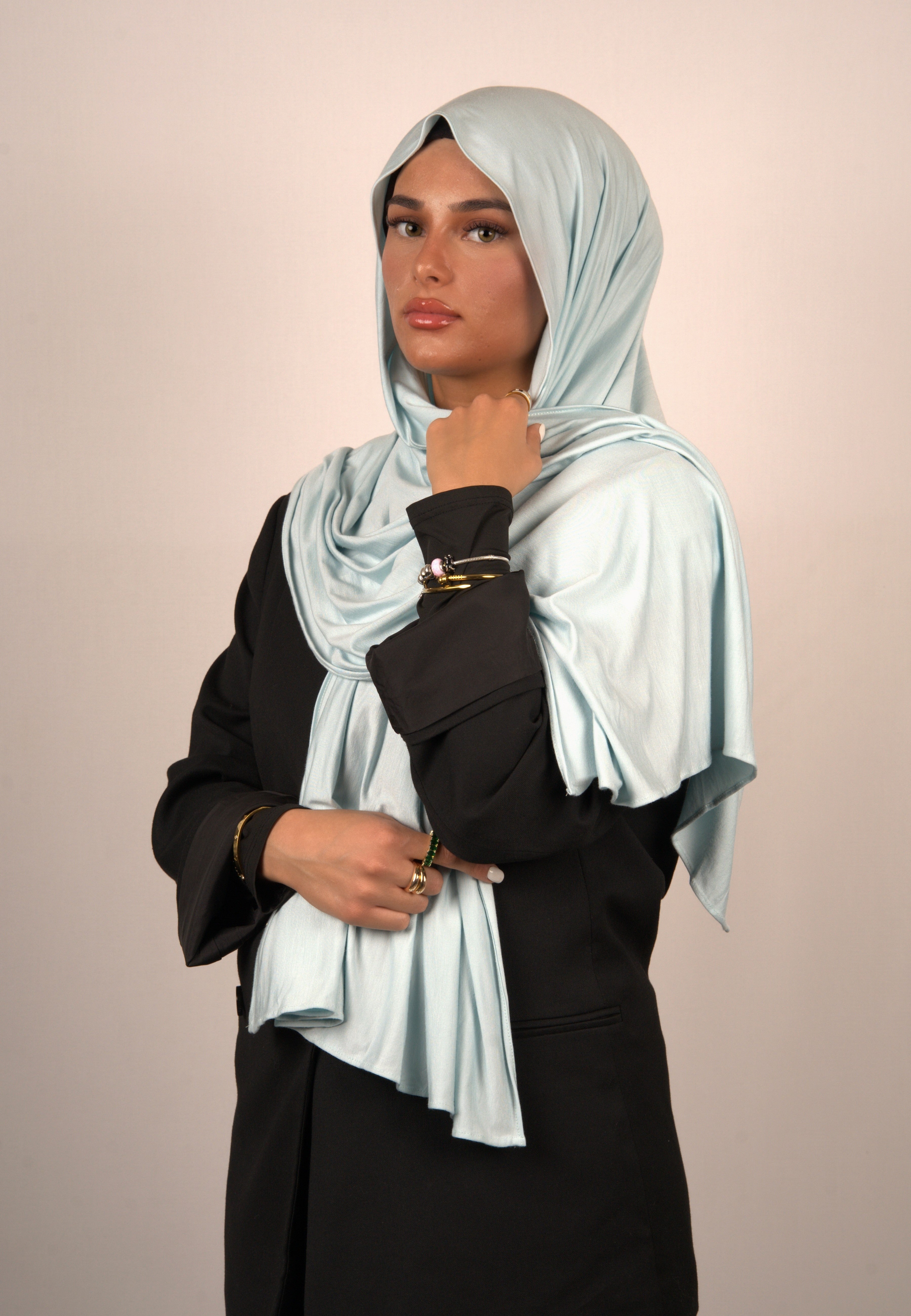 Cotton Premium Jersey Alice Blue