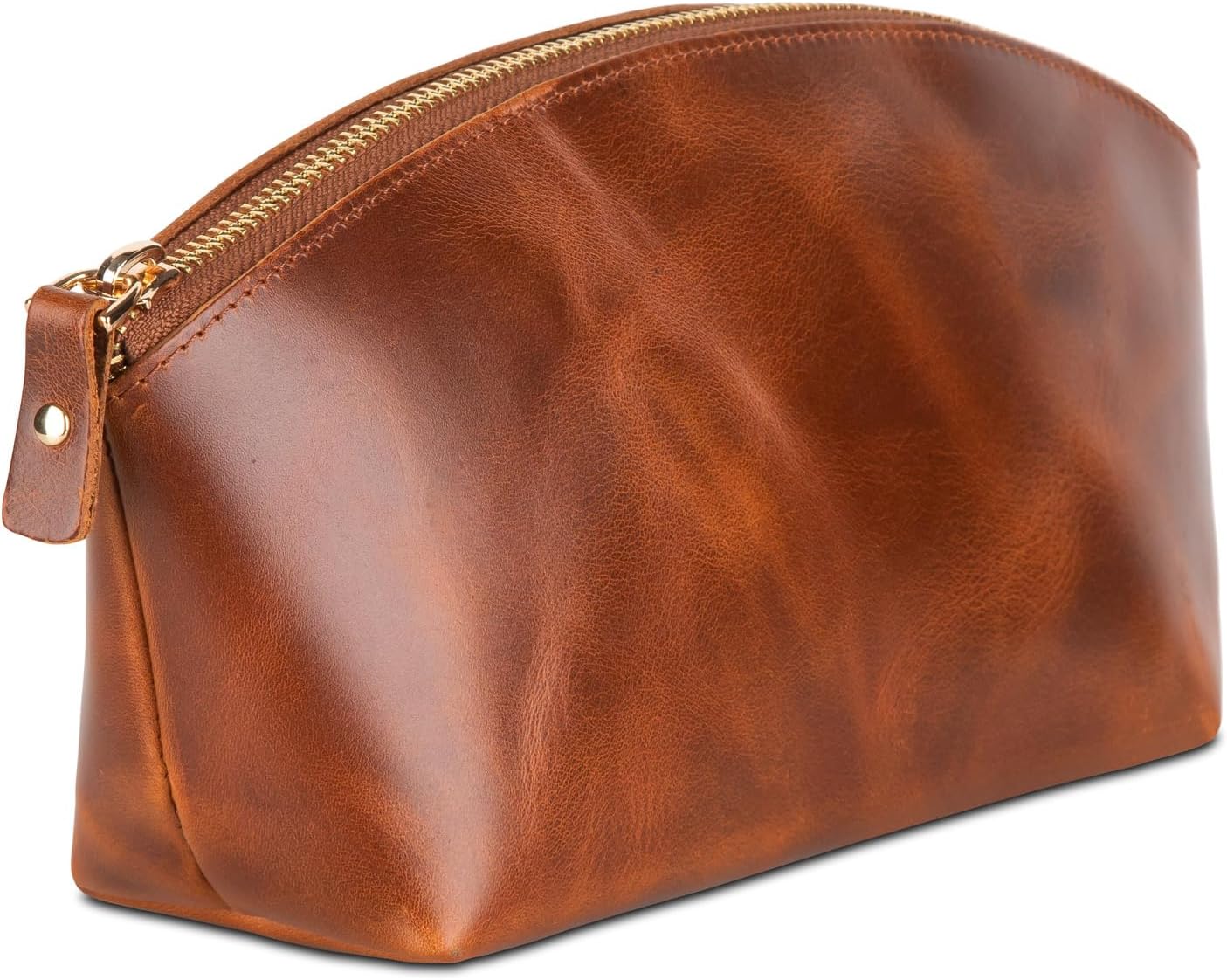 Premium Leder Kosmetiktasche Avanza Braun