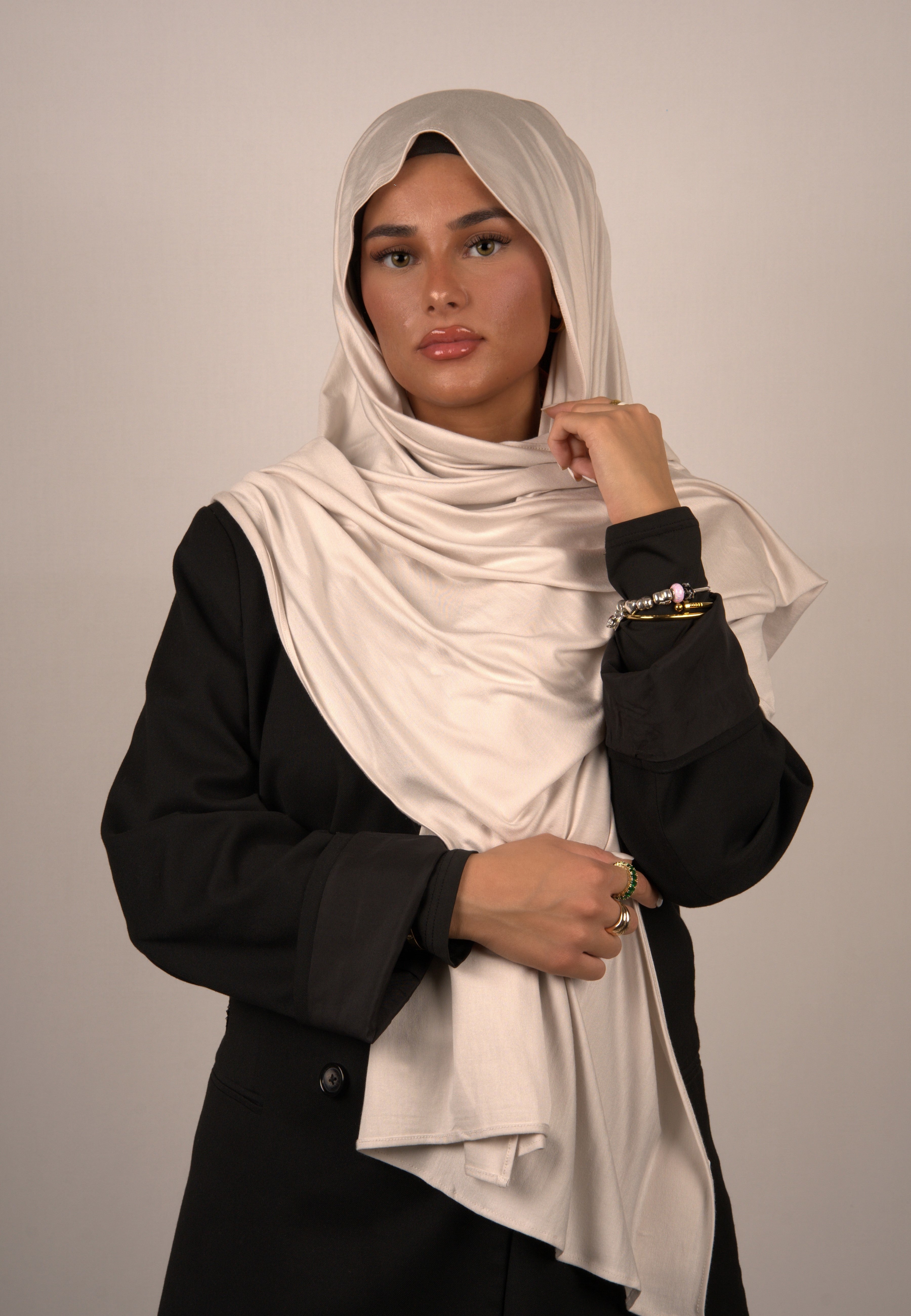 Cotton Premium Jersey Blanched Almond